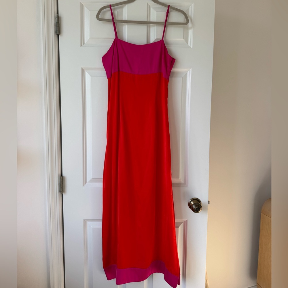 Anthropologie colorblock maxi dress